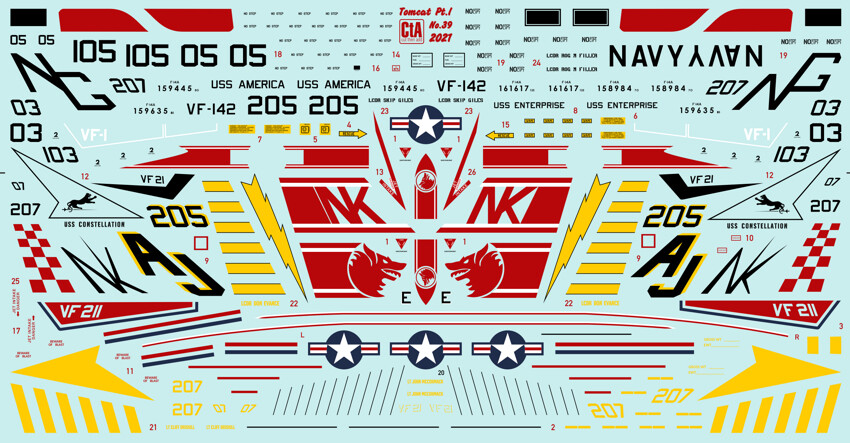 CtA Models 039 1/72 Decal 1/72 Tomcat Collection Pt.1 Early