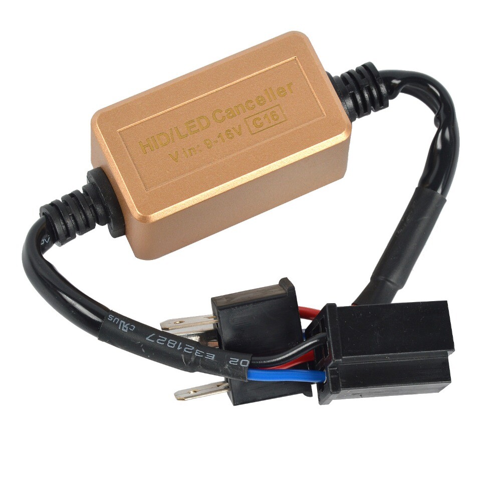 2 Stück H4 LED Canbus Decoder - Anti-Flicker Adapter Für Scheinwerfer