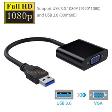 USB to VGA Adapter for Monitor, VGA to USB 3.0/2.0 Converter PC Laptop Monitor