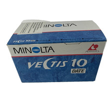 Minolta Vectis 10 Date Black Point Shoot 35mm Film Camera FACTORY REFURBISHED