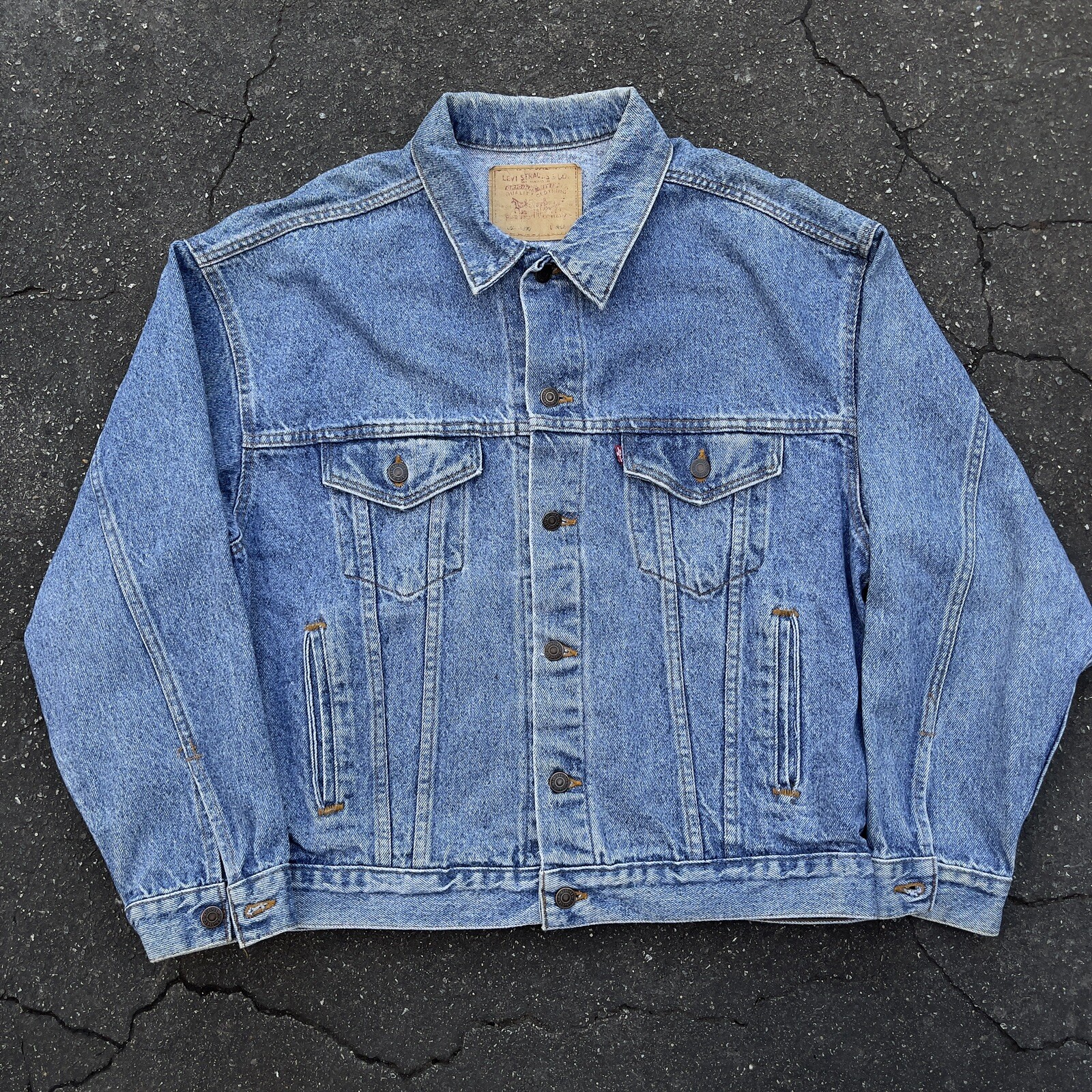 1990 Levi's Red Tab Made In USA Denim Jacket Gem