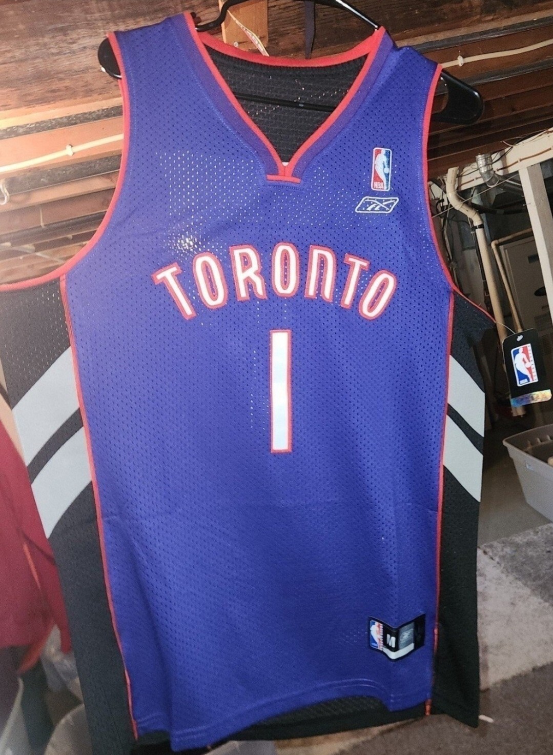 Tracy McGrady Toronto Raptors Reebok Nwt men's med new never used