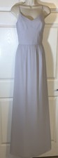 Ceremony By Joanna August Grey Sleeveless Formal Long Gown Size L