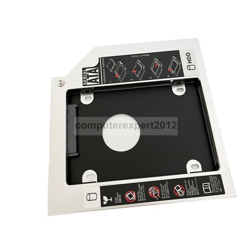 2nd HD Hard Drive SSD HDD Enclosure Caddy Adapter for HP 340 350 355 G1 G2 GU90N - Picture 6 of 9