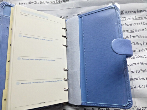 FILOFAX Saffiano persönlicher kompakter Organizer Original nachfüllbarer Tagebuch Notizblock - Bild 27 von 32