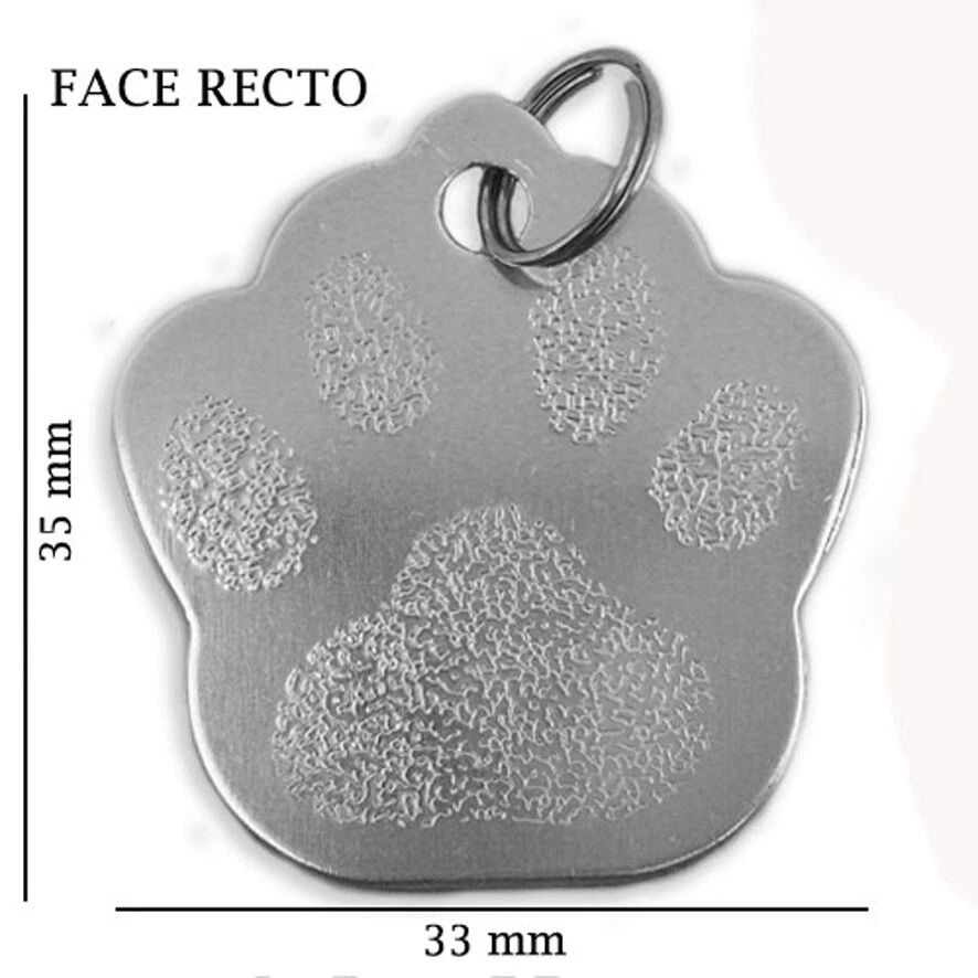 Plaque gravure identité pour animal chien / chat - Photo 3/4