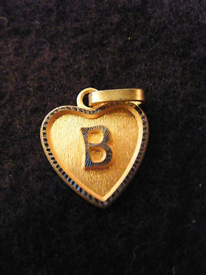 Pendentif lettre anglaise plaqué or au choix - produit 10850