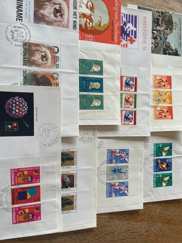 Suriname astounding FDC cover collection 158 all different many blocks etc !!! - Picture 24 of 24