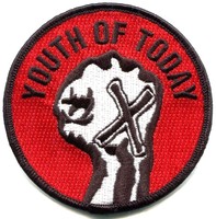 Youth Of Today Straight Edge Embroidered Iron-on Patch X Hand Sxe Hardcore Punk Youth Of Today Straight Edge Embroidered Iron-on Patch X Hand Sxe Hardcore Punk