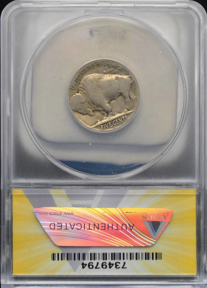 1913-D Buffalo Nickel VAR 2 ANACS Good 6 #H726 - Image 2 of 2