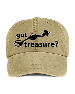 Got Treasure VINYL PRINT Metal Detecting Baseball Style Cap Hat 