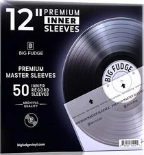 Vinyl Record Sleeves Premium Master - 50x Record Inner Vinyl Cover 12" Big Fudge