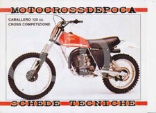 DEPLIANT-BROCHURE -PROSPEKT - FANTIC MOTOR CABALLERO 125  CROSS COMPETIZIONE