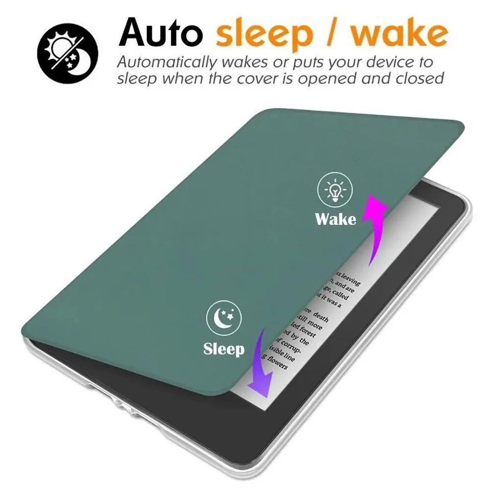 Smart Case For Amazon Kindle 11th 12th Gen Paperwhite 6/5/4/3 Flip Protect Cover - Image 4 of 4