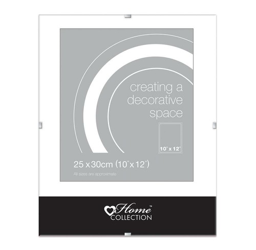 4 x Clip Frames 10"x12" Glass Frameless Photo Picture Poster Home Office Décor - Picture 16 of 16