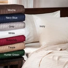 Twin Size Select Bedding Item & Stripe Colors Egyptian Cotton 1200 Thread Count