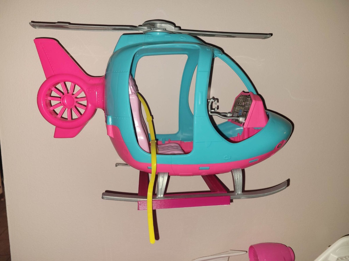 Barbie FWY29 Travel Helicopter Toy Set for sale online