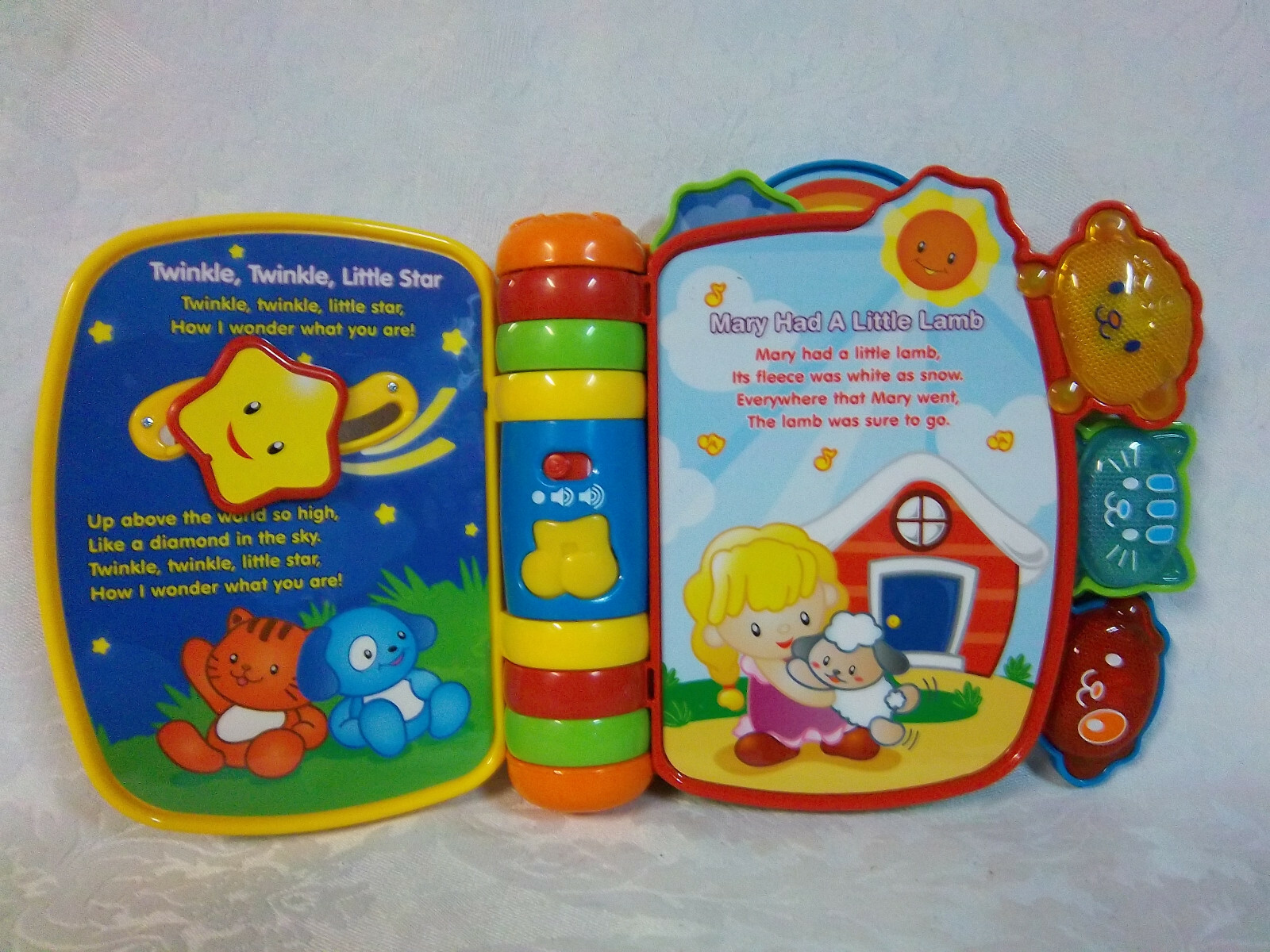 Vtech Rhyme & Discover Book Heavy Duty Musical 8" Plastic Nursery
