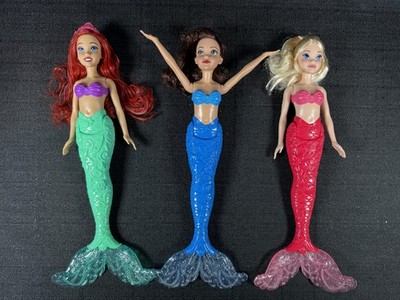 Disney Princess LITTLE MERMAID Ariel and Her Sisters 12'' Doll Set of 3 Mattel