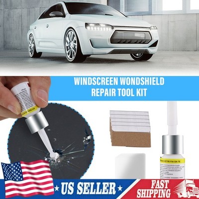 5Pack Auto Glass Nano Repair Fluid Car Windshield Resin Crack Tool Kit Crack US