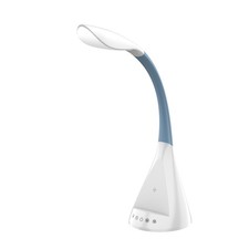Modern LED Desk Lamp with Wireless Charger,Touch Control for Home/College, White