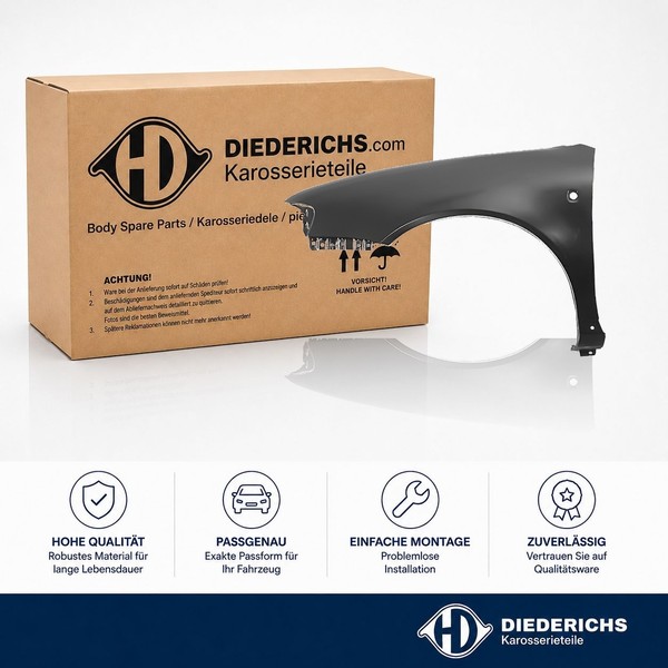 KotflÜGel Vorne Links Diederichs 1030007 FÜR Audi Fender SeitenflÜGel-image