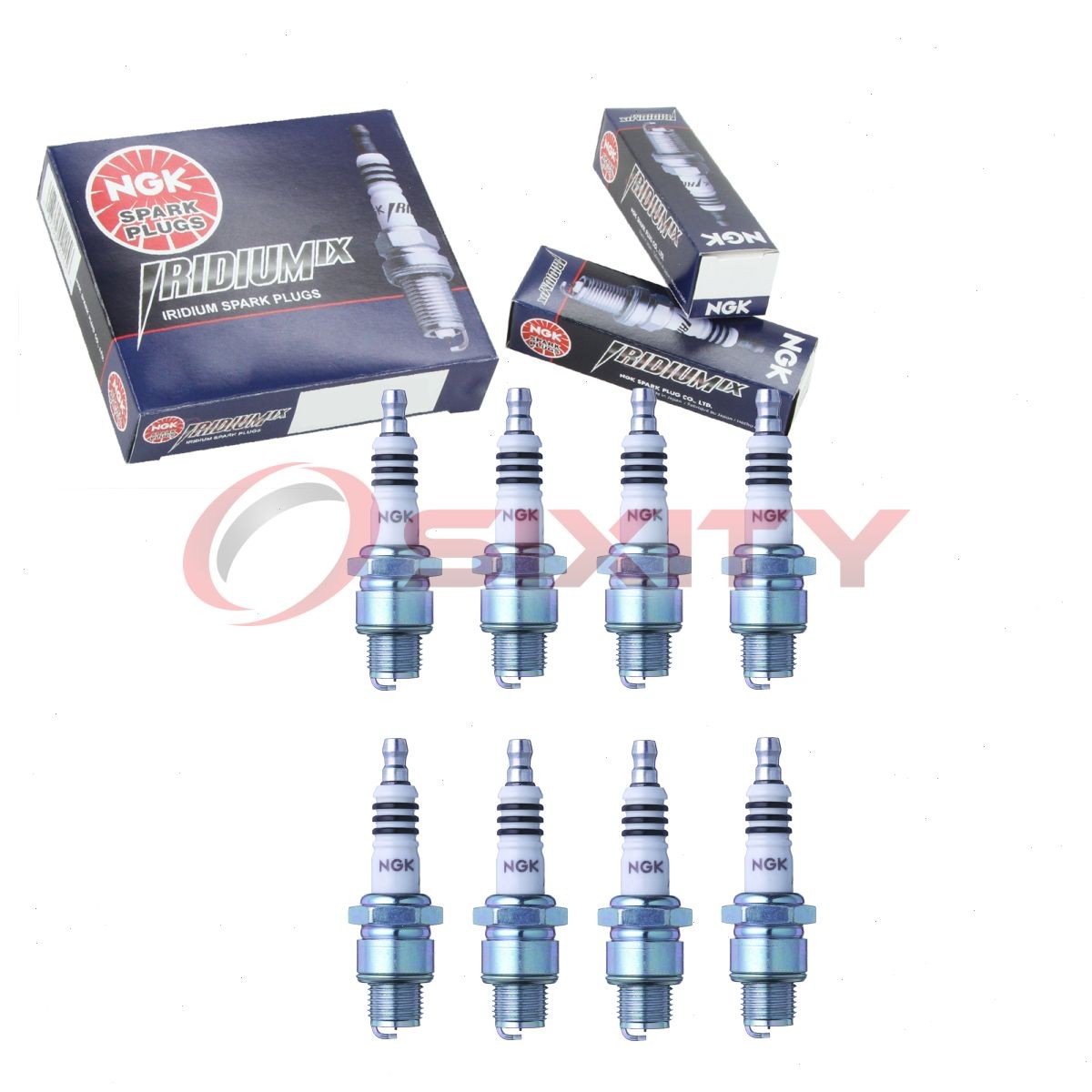 8 pc NGK 3419 BR6HIX Iridium IX Spark Plugs for W7AP W6AS W20FS-ZU W20FS-GU ni
