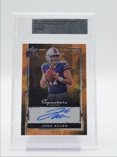 JOSH ALLEN 2024 LEAF METAL PROOF CRYSTAL GOLD AUTO 1/1 Q5220