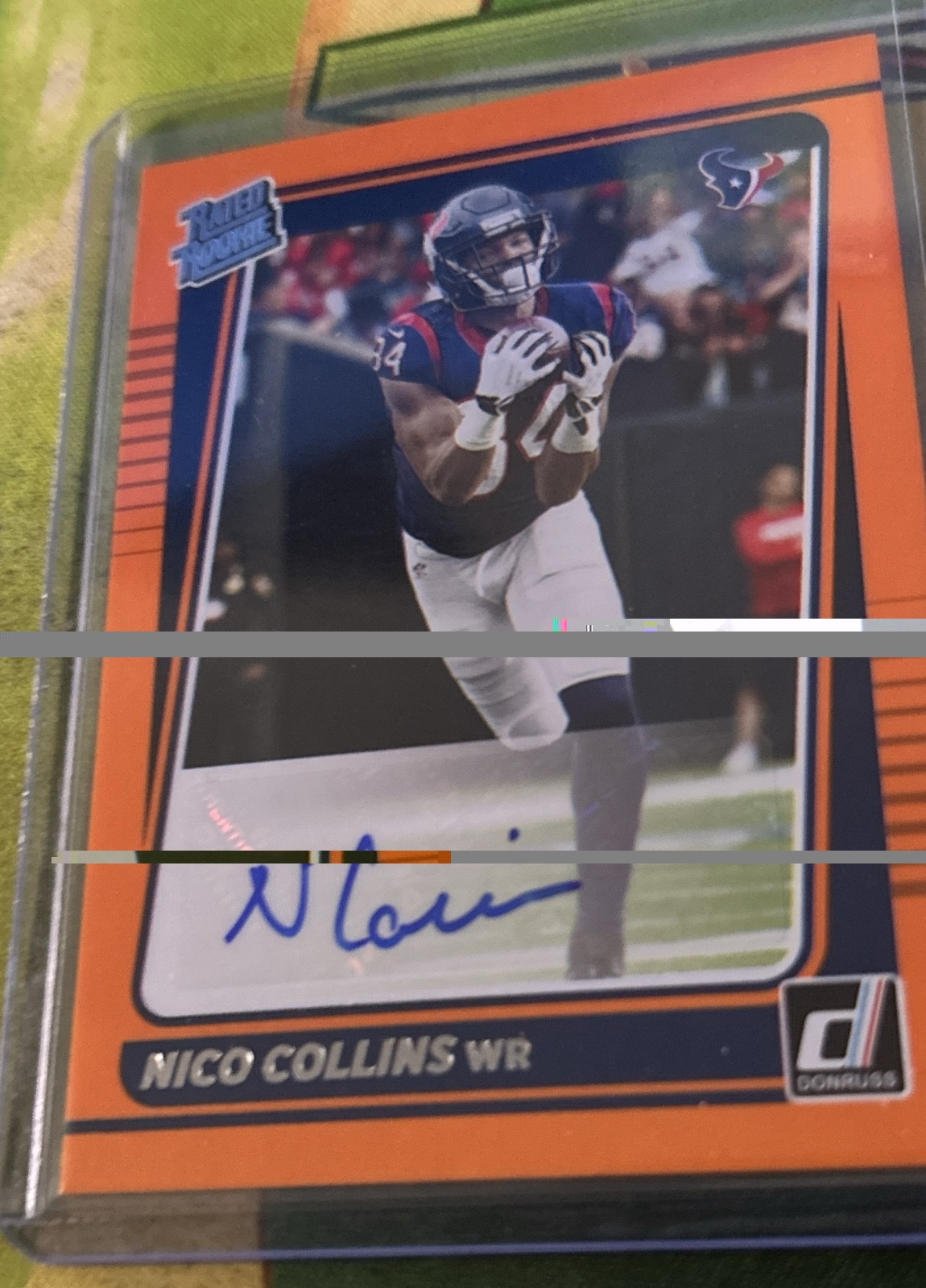 2021 Panini Donruss - Rated Rookie Nico Collins #280 Orange Autographs (AU, RC)