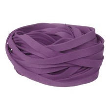 10Pcs 0.4" Flat Leather String Cord, 39" Craft Suede Ribbon, Purple