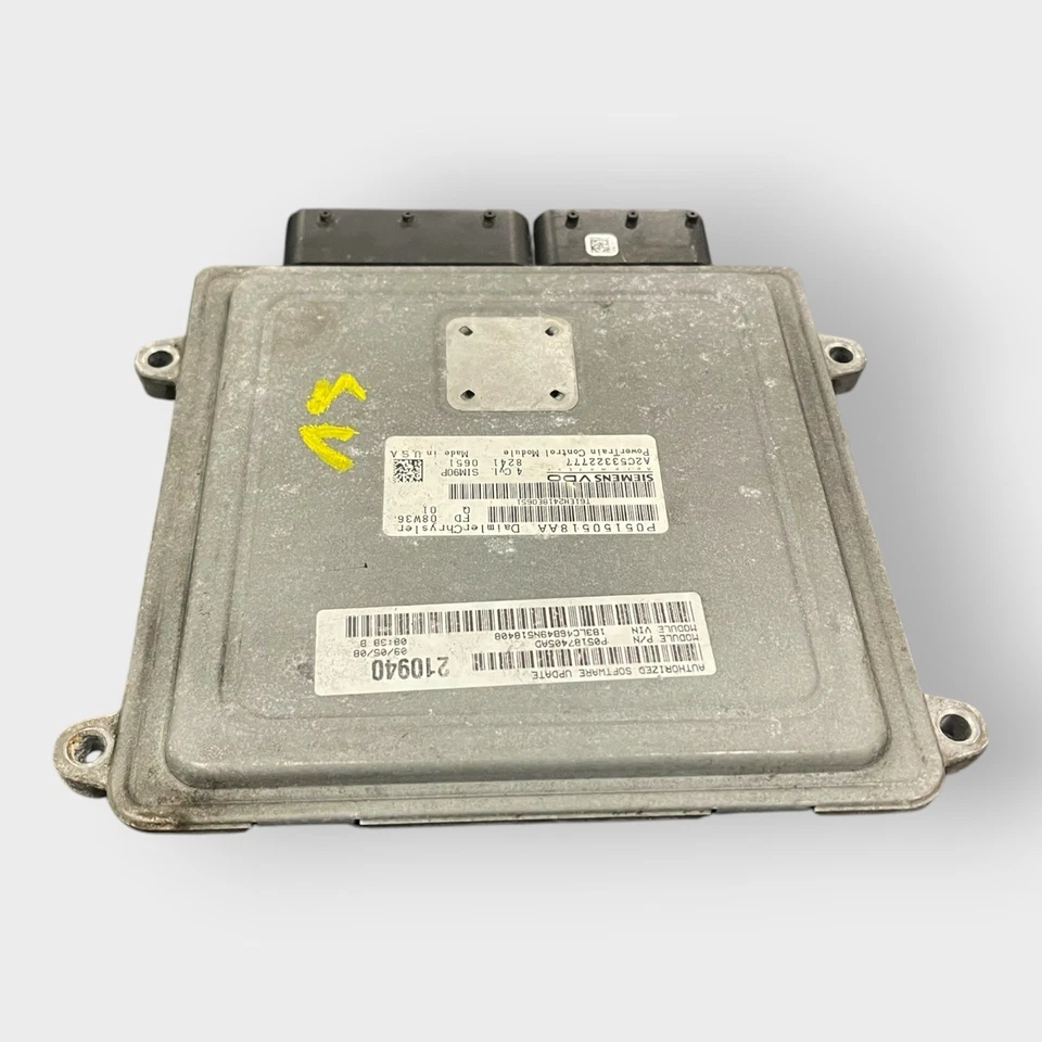Dodge Avenger Sebring 2009 2,4 L motor computador P05187405AD ECU módulo de control Foto 4 de 4