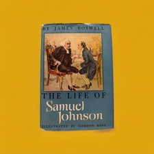 THE LIFE OF SAMUEL JOHNSON by James Boswell 1946 Illustrated HCDJ BCE, Doubleday
