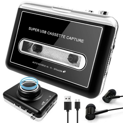 Kassettenspieler Portable Digital USB Audio Musik/Kassette zu MP3 Konverter NEU