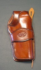 Wild Bunch holster. RH, US Logo fits 5" 1911 models, SASS legal, New, Brown