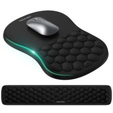 TECKNET Ergonomic Mouse Pad with Wrist Rest,Keyboard Pad and Mousepad with Wrist
