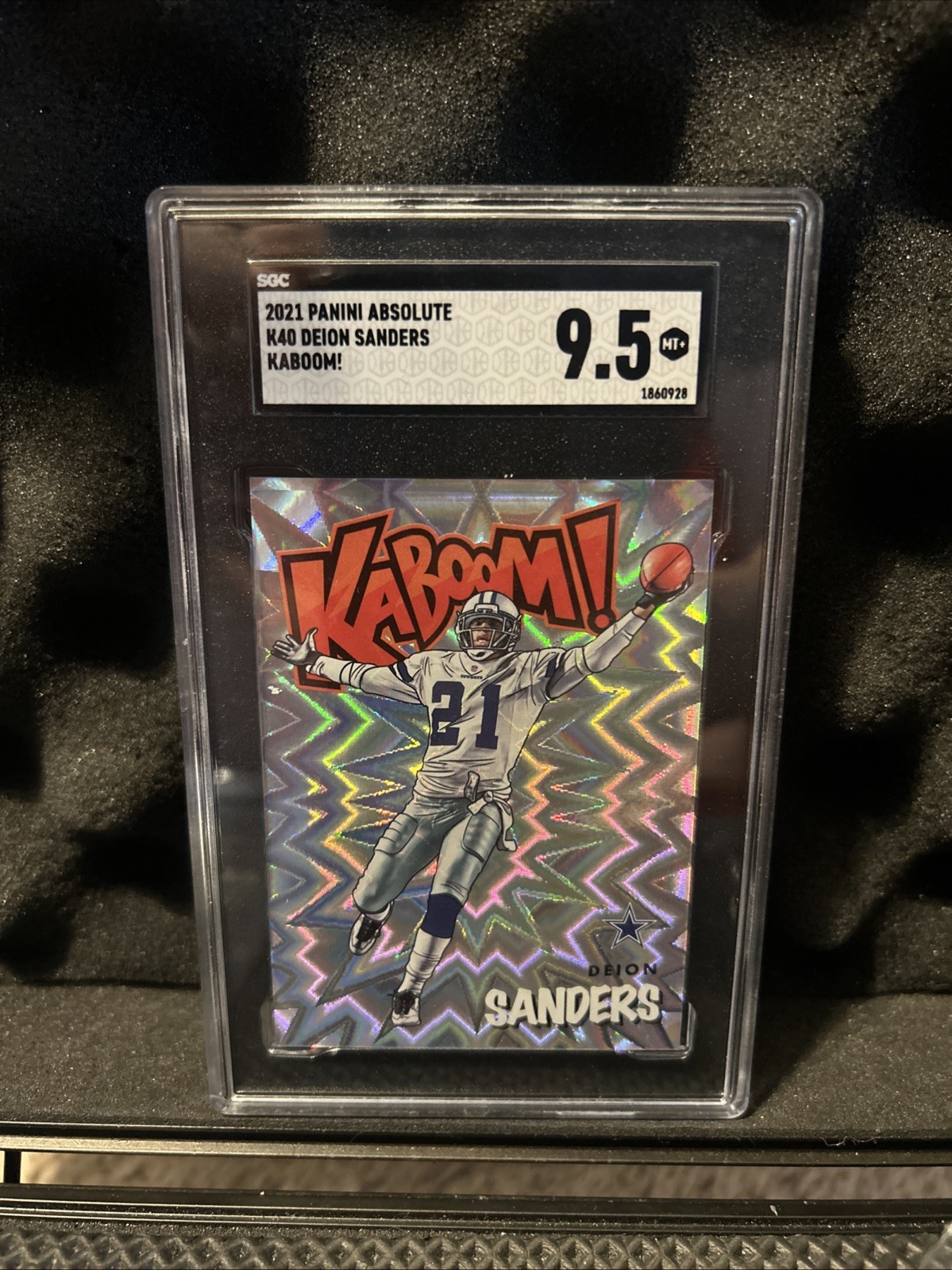 2021 Panini Absolute - Kaboom! Deion Sanders #K40 Sgc 9.5!