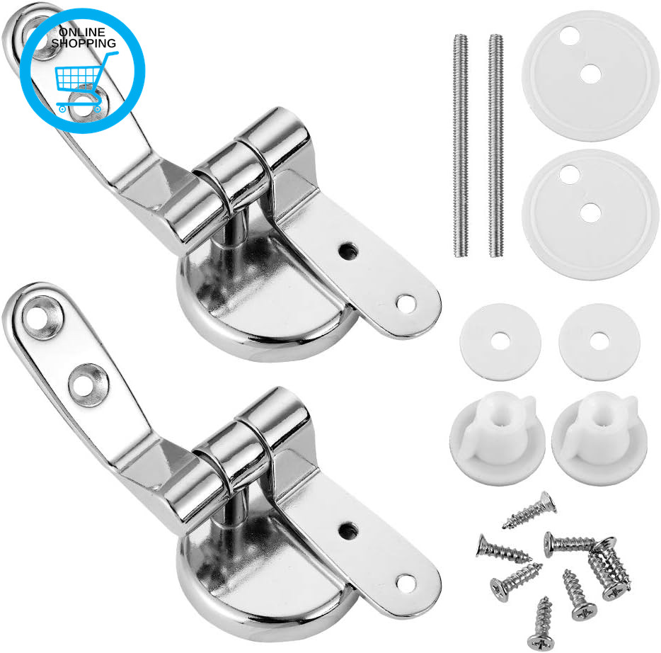 Toilet Seat Hinges Replacement Chrome Finished Toilet Seat Hinge for Wooden Resi