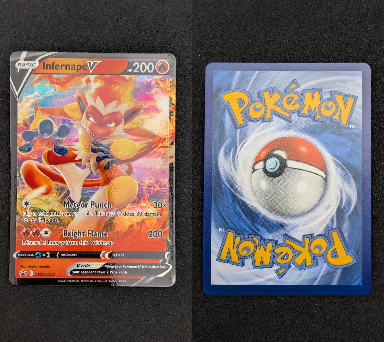 Infernape V SWSH252 Holo Promo Sword & Shield Promo Pokemon Near Mint