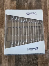 Williams MWS-12RC 12Piece Metric Reversible Ratcheting Combination Wrench Set