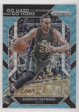2016-17 Panini Prizm Go Hard or Go Home Teal Wave Prizm /25 Gordon Hayward #14