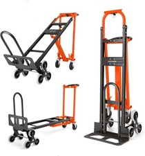 3 in 1 Convertible Hand Truck 1000LBS Heavy Duty Aluminum Stair Climbing Dolly