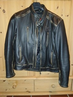 Lederjacke Bikerjacke Chopperjacke Herren Größe L Rusty Stitches