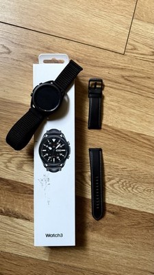 Samsung Galaxy Watch3 SM-R840 45mm Black GPS Bluetooth Smartwatch w/ Bands