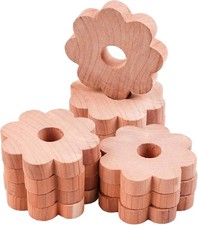 Aromatic Cedar Wood 12 Pack Closet Freshener Blocks Rings for Wardrobe Storage