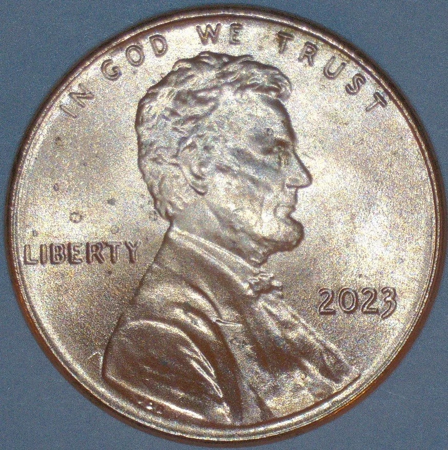 BU 2023 Lincoln Shield Cent VDB Extra V Variety Lot of 9 - UNC RD Penny 1c - Image 4 of 4