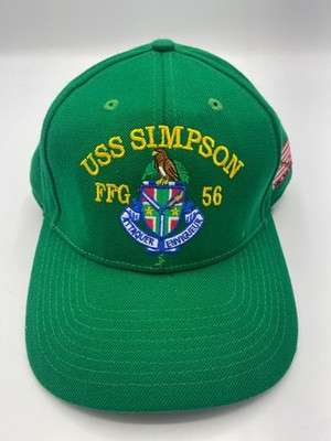 The Corps USS Simpson FFG 56 ETT Logo Green Baseball Cap Hat One Size