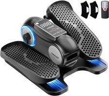 Yagud Under Desk Elliptical Machine Leg Exerciser with Remote 12 Speed Black