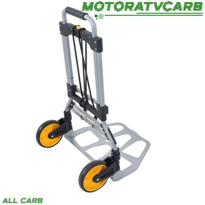 ALL-CARB Alloy Steel Folding Trolley 264Lb Capacity Folding Hand Truck and Dolly