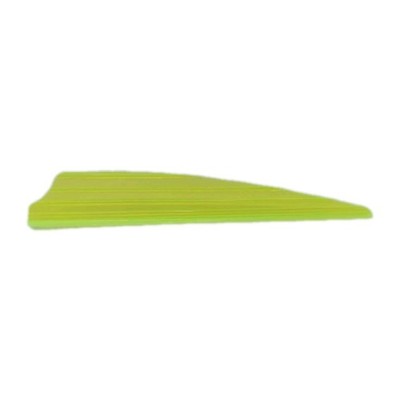 50 Pack Of 3'' Yellow Zeon Fusion Edge Glow Arrow Vanes: Q2i Norway DuraVanes