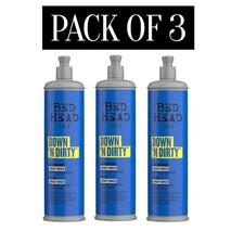 3X Bed Head TIGI Down N Dirty Lightweight Conditioner For Detox & Repair 400ml 8.29 per litre